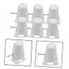 6pcs Legged Robot Toy Clockwork DIY Supply Stocking Stuffers Kids Clockwork DIY Material Toys for Kid Plastic Part White Child Slush view 3