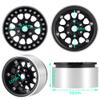 4Pcs RC Wheels 1.9 Aluminum Alloy Beadlock Wheel Rims for TRX4 Series Axial SCX10 AXI03007 RC Crawler Car (Black) view 4