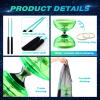 Simgoing Chinese Yoyo LED Diabolo Set Includes Colorful Diabolo Toy Light up Professional Yoyo with 2 Pieces Sticks, 1 Piece String, 1 Net Bag for Fun(Green) view 4