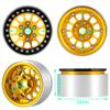 4Pcs RC Wheels 1.9 Aluminum Alloy Beadlock Wheel Rims for TRX4 Series Axial SCX10 AXI03007 RC Crawler Car (Gold + Black) view 4