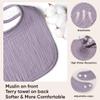 100% Cotton Muslin Baby Bibs 10-Pack Baby Drool Bibs for Unisex Baby Toddlers Infant Newborns Drooling and Teething(Rosebud) view 2