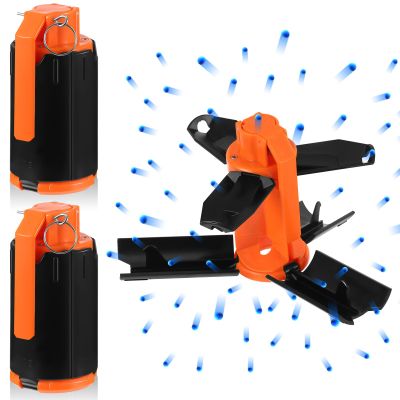 Sratte 2 Pcs Cs Plastic Grenade Tactical Grenade Fake Bomb Ammo Modified Bomb for Cs Game Classroom Activity Christmas Stocking Stuffer Gifts