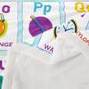 Alphabet Fleece Throw Blanket ABC Alphabet Plush Blanket Kids Toddler Learning Time Sherpa Blanket Educational Learning Fuzzy Blanket Twin 60"x80" view 3