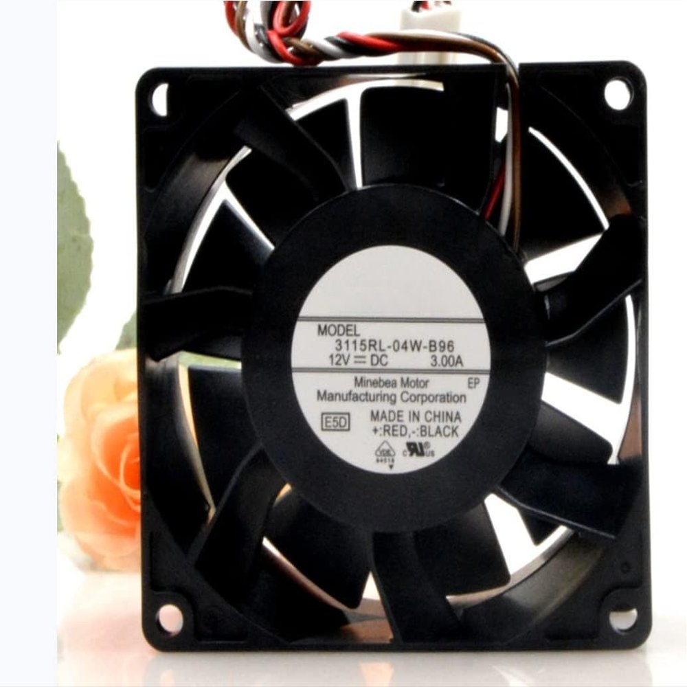 Cooling Fan 12V 80mm 8038 for 3115RL-04W-B96 3.0A 80x80x38mm Cooling Fan