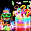 192 PCS HAMIMOS Light Up Pop Tubes Glow Sticks, Christmas Halloween Light Toys Party Decorations Supplies Favors for Kids, Sensory Toys Toddler Learning Activities for Boys Girls view 1