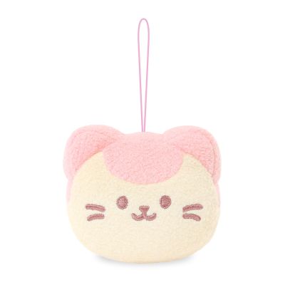 Anirollz Stuffed Animal Plush Keychain 4 Mini Face Deco Ornament Bag Charm Toy Doll | Soft, Squishy, Cute, Comfort, Safe | Birthday Decorations Gift Kawaii Kitty Cat Character Kittiroll
