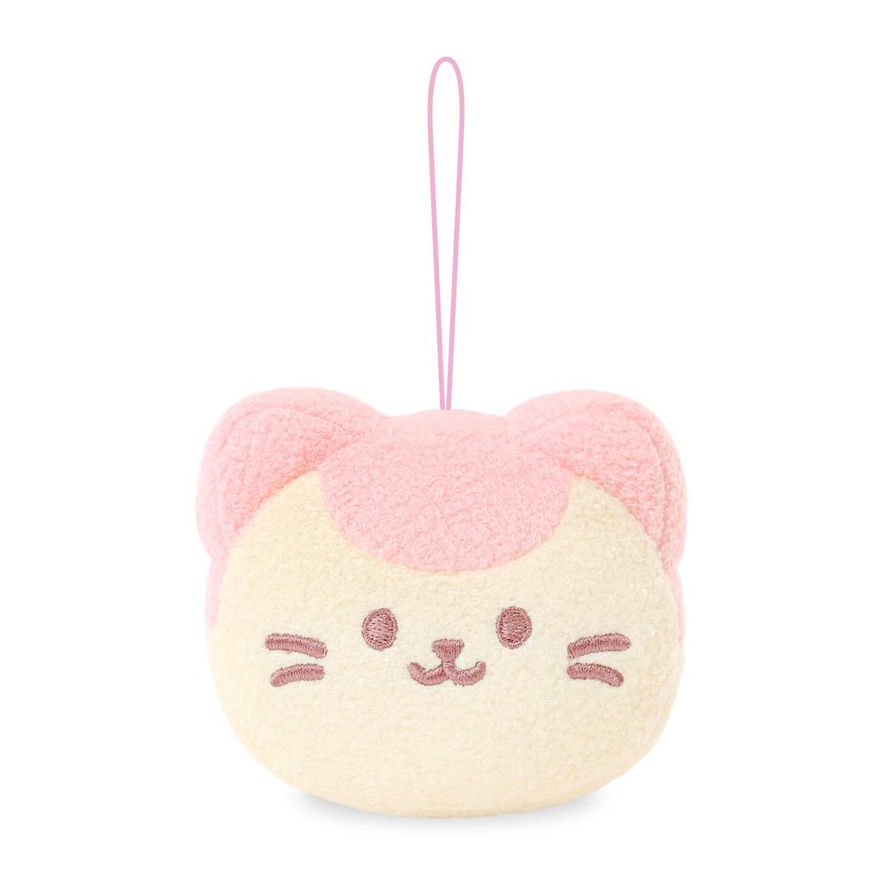 Anirollz Stuffed Animal Plush Keychain 4 Mini Face Deco Ornament Bag Charm Toy Doll | Soft, Squishy, Cute, Comfort, Safe | Birthday Decorations Gift Kawaii Kitty Cat Character Kittiroll