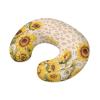 GOSTONG Polyester Nursing Pillow Cover Polyester Fabric Lightweight U-Shaped Feeding Pillow Covers Soft Nursing Pillow Case Hidden Zipper Design with Sunflower Leopard view 2