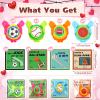 28 Sets Sports Valentines Day Cards Gifts for Kids Football Baseball Basketball Flying Disc Shooter Classroom Exchange Gifts Happy Valentines Day Sports Ball Cards for Boys Girls School Prizes view 2