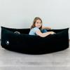 EVith Inflatable Boat Couch, Large Portable Couch for Children, Small Playground for Children. Can be Used for Children line up Family Entertainment, Outdoor Sports,Gift for Children. (Black) view 1