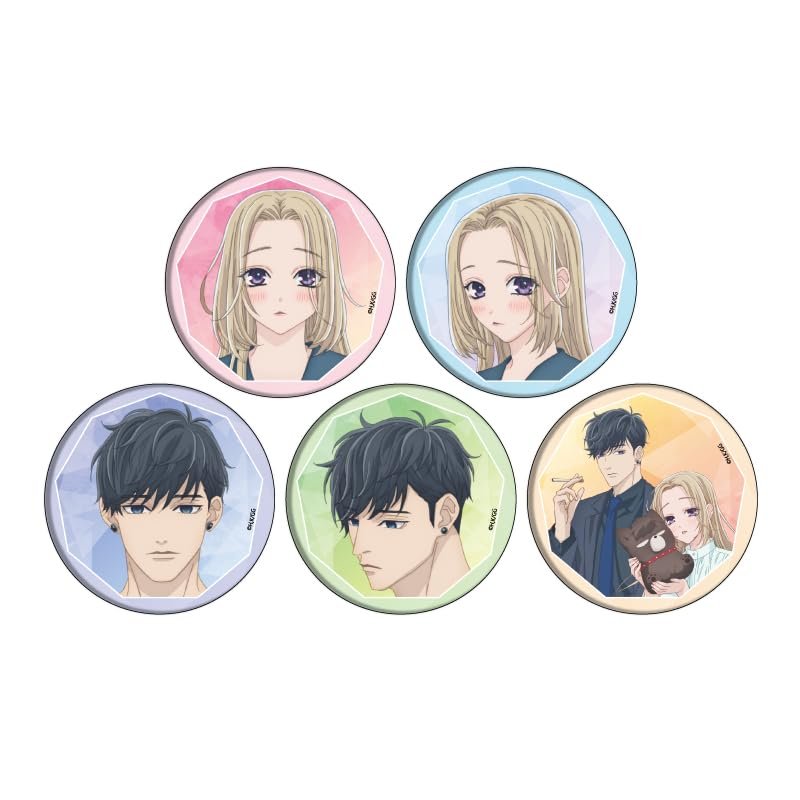 TV Anime Ojo to Watch-kun 01 Official Illustration Can Badge Box of 5