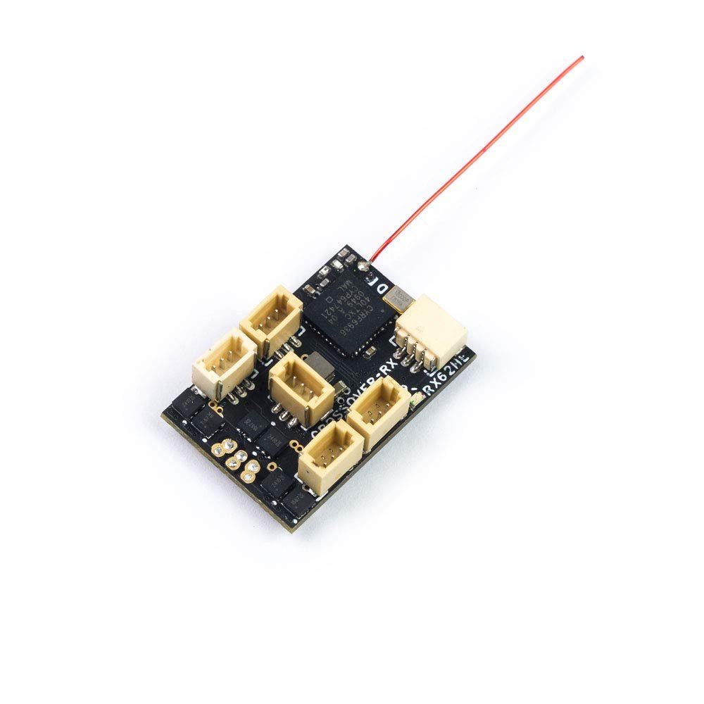 Dancing Wings Hobby 2.4G 4CH/5CH/6CH/7CH Mini Low Voltage FRSKY-D16 Receiver Built-in Brushed/Brushless ESC Regulator (RX158-E)
