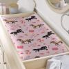 Psesaysky Horse Valentine Changing Table Cover Washable Breathable Changing Pad Cover Waterproof Nursery Pad Change Cover Valentine Decor Comfy Cozy Cradle Sheets view 4