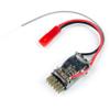 Dancing Wings Hobby 2.4G 6CH Micro Receiver RX44 Series Support Frsky D-16 ACCST-D16 protocal Built-in 15A/2-3S Brushed ESC (RX448) view 3