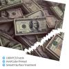 1000 Piece Jigsaw Puzzle for Adults Personalized Picture Puzzle A Bunch Hundred Dollar Bills Customized Wooden Puzzle for Family, Birthday, Wedding, Game Nights Gifts, 29.5"x19.7" view 3