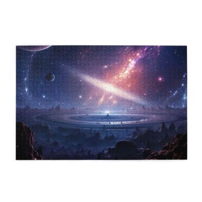 1000 Piece Jigsaw Puzzle for Adults Personalized Picture Puzzle Fantasy Space Customized Wooden Puzzle for Family, Birthday, Wedding, Game Nights Gifts, 29.5"x19.7"
