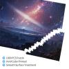 1000 Piece Jigsaw Puzzle for Adults Personalized Picture Puzzle Fantasy Space Customized Wooden Puzzle for Family, Birthday, Wedding, Game Nights Gifts, 29.5"x19.7" view 3