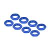 MECCANIXITY Aluminum 17mm RC Wheel Nut Thread M12x1.0mm Hex Wheel Nuts RC Wheel Nut for 1/8 RC Model Car Trucks Off Road Car Upgraded Parts Pack of 8(Dark Blue) view 1
