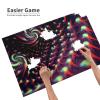 1000 Piece Jigsaw Puzzle for Adults Personalized Picture Puzzle Fantasy Sci-Fi Dizziness Customized Wooden Puzzle for Family, Birthday, Wedding, Game Nights Gifts, 29.5"x19.7" view 4
