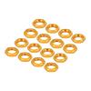 MECCANIXITY Aluminum 17mm RC Wheel Nut Thread M12x1.0mm Hex Wheel Nuts RC Wheel Nut for 1/8 RC Model Car Trucks Off Road Car Upgraded Parts Pack of 16(Golden) view 1