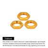 MECCANIXITY Aluminum 17mm RC Wheel Nut Thread M12x1.0mm Hex Wheel Nuts RC Wheel Nut for 1/8 RC Model Car Trucks Off Road Car Upgraded Parts Pack of 16(Golden) view 4