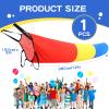 Simgoing Sensory Compression Play Tunnel 12 Ft Calm Sensory Tunnel Crawl Resistance Tube for Outdoor Indoor Tent Autism Toys Game Concept Tools for Relax Reduce Anxiety (Red Yellow Blue) view 2