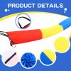 Simgoing Sensory Compression Play Tunnel 12 Ft Calm Sensory Tunnel Crawl Resistance Tube for Outdoor Indoor Tent Autism Toys Game Concept Tools for Relax Reduce Anxiety (Red Yellow Blue) view 3