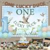 One Lucky Duck Birthday Decorations Mallard Duck 1st Birthday Decorations for One Year Old Boy Girl One Lucky Duck Backdrop Banner Cake Toppers Duck Hunting Farm Animal First Bday Party Supplies view 2