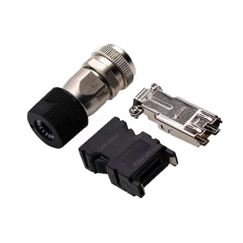 elpart Encoder -Power Plug MR-ENCNS2 for Mjtsubishi servo MR-JE/J3/J4 Servo Motor Connector #elPart2328691 (Color: Dark Grey)