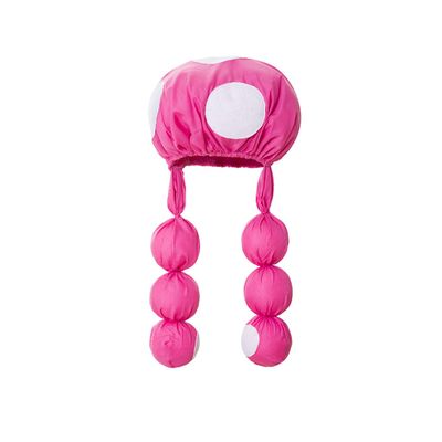 Ruikajia Girls Toad Toadette Toadstool hat Cosplay Costume Mushroom Cottagecore Hat Pink 5 Years
