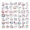 100 Pack Caticorn Stickers, Cat Unicorn Party Favors, Birthday Decorations view 2
