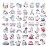 100 Pack Caticorn Stickers, Cat Unicorn Party Favors, Birthday Decorations view 3