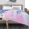 ANSXINDA Personalized Baby Blanket for Girls with Name,Custom Mermaid Blanket, Christmas Birthday Gift for Infant Newborn Toddler, Customized Kid Name Blanket Soft Fleece Blanket, 50"x60" view 3