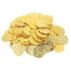 JTLB 100pcs Pirate Coins Decoration High Simulation Special Patterns Festival Decorative Coins for Halloween Party (Gold) view 4