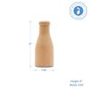 Wooden Milk Bottle, 2 inch, Pack of 10, Small Unfinished Cargo Drums, Perfect for Miniatures, Scale Models, Mini Train Making or Woodworking Craft Projects, by Woodpeckers view 2