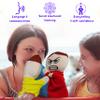 4E's Novelty Feeling Hand Puppets for Kids with 6 Emotions, with Moveable Arms, Soft Plush Hand Puppets for Toddlers, Early Education Toys, Social Emotional Learning Activities - Pack of 6 view 3