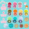 Squishmallows Ultimate Slime Mix'Ins, 10-Pack, Glitter & Cloud Slime, 8 Fun Add Ins, Pre-Made for Kids, Crunchy, Bulk, Great 6 Year Old Toys, Super Soft Sludge Toy view 2