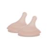 Suavinex Zero.Zero Medium Flow Asymmetrical Silicone Nipple, 2 Pack (3m+), Deep view 1