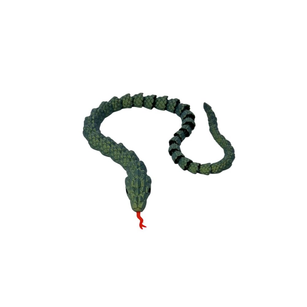 Articulated Snake Fidget Toy | 3D Printed Flexible Fidget Toy or Desk Display | Made in USA (Snake, Large)