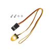 Car Truck RC LED Light Rotating Flashing Lamp Lighting Compatible with 1/8 1/10 1/12 RC Model Car HSP SCX10 1/14 RC Car 11x15mm, Yellow view 1