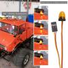 Car Truck RC LED Light Rotating Flashing Lamp Lighting Compatible with 1/8 1/10 1/12 RC Model Car HSP SCX10 1/14 RC Car 11x15mm, Yellow view 2