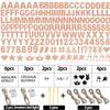 175Pcs DIY Letter Banner Glitter Customizable Banner Kit Custom Banners DIY Happy Birthday Letters Numbers Personalized Banners Decor Baby Shower Birthday Party Decorations Supplies(Dazzling Rose Glod) view 2
