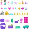 Polly Pocket Dolls Advent Calendar, Gingerbread House Playset with 24 Surprises, Dollhouse Furniture, Toy Car & Holiday Accessories view 3