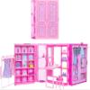 Barbie Dream Closet Toy Playset with Clothes & Accessories, 3-ft-Wide with 25+ Pieces, 4 Complete Fashion Looks view 1