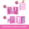 Barbie Dream Closet Toy Playset with Clothes & Accessories, 3-ft-Wide with 25+ Pieces, 4 Complete Fashion Looks view 4