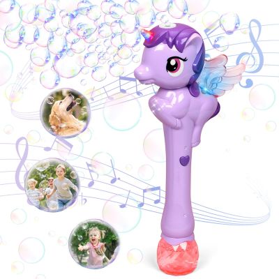 Dolanus Bubble Wands for Kids Toys Ages 3 4 5 6 7 8 Year Old Girl: Unicorn Toys Princess Wand, Toddler Girl Toys Age 3 4-5 6 Years Old, Outdoor Party Birthday Gifts for 3 4 5 Year Old Girl, Purple