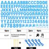 129Pcs DIY Custom Letter Banner Glitter Customizable Banners Kit 0-9 Numbers DIY Boy Happy Birthday Letters Personalized Banner for SeaWorld Theme Birthday Party Decoration Supplies(Dazzling LightBlue) view 2