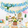 129Pcs DIY Custom Letter Banner Glitter Customizable Banners Kit 0-9 Numbers DIY Boy Happy Birthday Letters Personalized Banner for SeaWorld Theme Birthday Party Decoration Supplies(Dazzling LightBlue) view 4