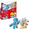 MEGA Pokmon Building Toys Set Squirtle & Cubone with 45 Pieces, 2 Poseable Characters and Pok Ball, 2 Inches Tall, for Kids view 1