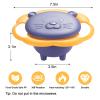 Song Qing Magic Gyro Bowl 360 Degree Rotate Spill-Proof Bowls with Lid Plastic Creative Dishes Practice Feeding Bowls view 2
